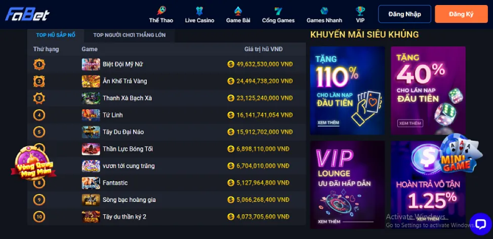 Trò chơi Slot Game 789VG